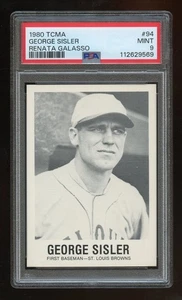 1980 TCMA Baseball GEORGE SISLER #94 Card ***PSA 9 MINT*** ((45 YEARS OLD)) - Picture 1 of 2