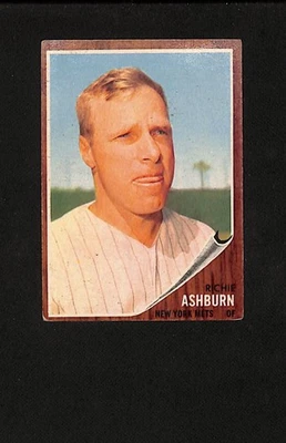 1962 Topps - Richie Ashburn #213 RAW - Image 1 of 2