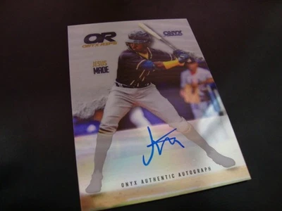 Jesus Made Milwaukee Brewers Certified Autograph 2025 Onyx Authenticated Rips - Image 1 of 4