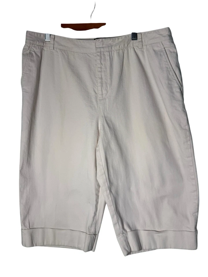 Ellen Tracy Hecho Exclusivamente para Saks Fifth Avenue Capri Pantalones Cortos Rosa Claro 14 Foto 1 de 4