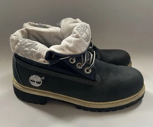 2000s Timberland roll top boot Women’s Size 4uk wheat/blue sockliner - Picture 1 of 14