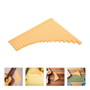 Beginner Pan Flute: 16 Tubes Yellow Panpipe - Chinese Musical Instrument For - Picture 1 of 12
