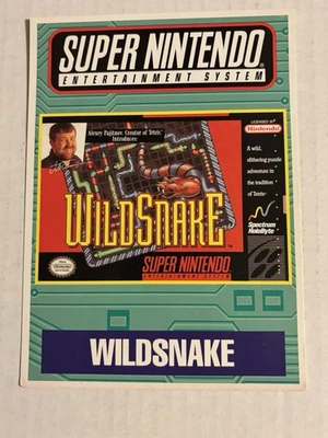 Tarjeta de exhibición SNES Wildsnake VIDPRO Toys R Us Foto 1 de 2