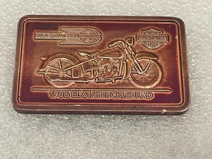 Vintage 1936 EL 61/Knucklehead Harley Davidson-43.10 Grams .999 Silver Bar+COA - Imagen 1 de 11