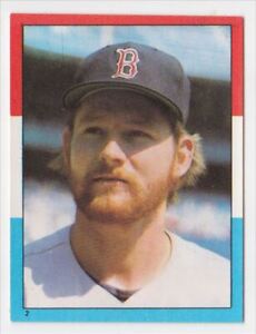 1982 Topps Stickers #2 Carney Lansford Boston Red Sox