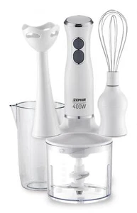 Zephir Frullatore ad Immersione Minipimer con Bicchiere 400 Watt Bianco ZHC86 - Foto 1 di 1