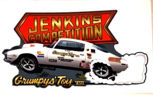 Bill GRUMPY'S TOY VIII Jenkins Competition Wheelie PRO STOCK Sticker Aufkleber - Bild 1 von 2