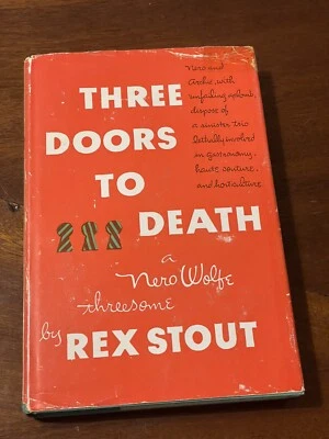 THREE DOORS TO DEATH By Rex Stout - Hardcover - Image 1 of 4