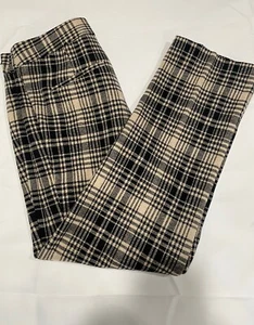 Amanda Chelsea Plaid FlatFront Pants in Multicolor - Picture 1 of 9