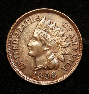 1898 Indian Head Cent MS+++Brown - Picture 1 of 2