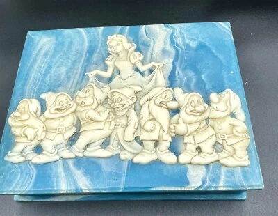 Vintage Disney Parks Collectible Snow White And Seven Dwarfs Disney Jewelry Box  - Image 1 of 4