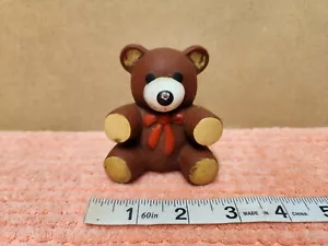 VTG 1985 Ross Teddy Bear Ross Laboratories Similac Rubber Squeky Toy 3" - Picture 1 of 3