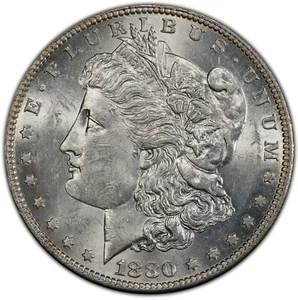 Moneda de Estados Unidos 1880-O $1 dólar de plata Morgan MS sin circular mejor fecha - Imagen 1 de 3