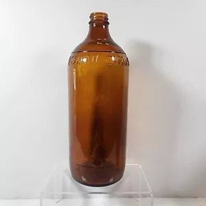 Vintage Amber Glass Roman Cleanser Registered Bottle  - Picture 1 of 6