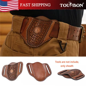 Funda para Navaja de Bolsillo TOURBON Camping Hoja Plegable Cuchillos Funda para Cinturón Cuero - Imagen 1 de 24
