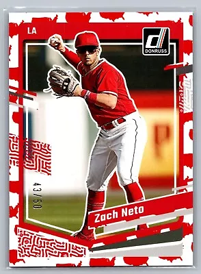 2023 Donruss #103 Zach Neto /50 America (RC) - Image 1 of 2
