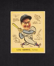 1938 Goudey Heads Up: LOU GEHRIG, Yankees | The ART of the Cards #12/100