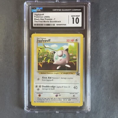 Pokemon Jigglypuff #7 Black Star Promo - CGC Gem Mint 10 - Image 1 of 4