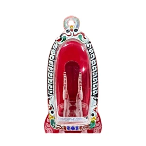 Empty Case Frame Silver Ai Khai Wat Chedi Grade A Thai Amulet Pendant 2x4.2cm - Picture 1 of 7