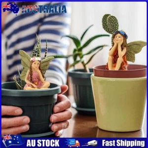 AU Mini Fairy Angel Statue Set DIY Mini Resin Miniatures Garden Landscape Access - Picture 1 of 7