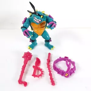 Vintage Teenage Mutant Ninja Turtles TMNT Slash Purple Belt Yellow S 1990 - Picture 1 of 7