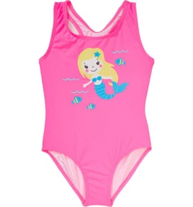 Kiki&Koko Mädchen Badeanzug Schwimmanzug mit Meerjungfrau Gr. 92 98/104 110/116