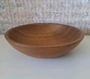 gedrechselte Schale aus Eiche, geräuchert , Durchmesser 20.5 cm Handarbeit - Bild 1 von 6