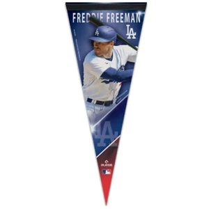 FREDDIE FREEMAN #5 LOS ANGELES DODGERS ROLL UP FELT PENNANT 12"x30" WINCRAFT  - Picture 1 of 1
