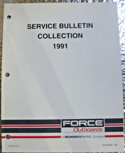 Factory Force Outboards Motor 1991 Service Bulletin Collection Manual - Picture 1 of 4