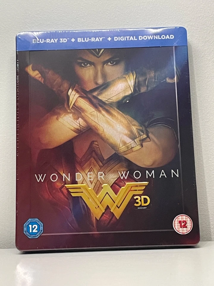 WONDER WOMAN - UK EXCLUSIVE 3D + 2D BLU RAY STEELBOOK - NEW & SEALED - Image 1 of 2