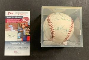 KEN KRAVEC + 7 ANDERE HANDSIGNIERTE RAWLINGS BASEBALL MIT HALTER JSA/COA (AA) 11622 - Bild 1 von 9