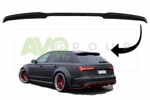 RS Style Dach Kofferraumdeckel Spoiler für Audi A6 C7 S6 Avant 2011-2018 Piano Black - Bild 1 von 6