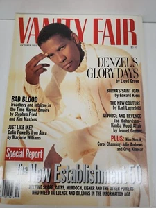 Vanity Fair Magazine Denzel Washington On Cover October 1995 - Bild 1 von 4