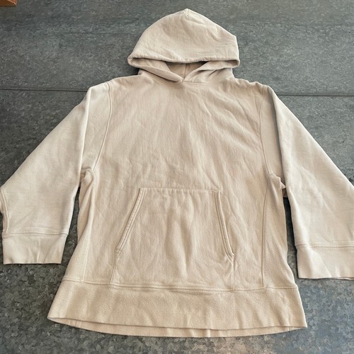 OFF WHITE Felpa con cappuccio Yeezy Season 3 Off White Panna Medium Kanye West oversize