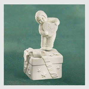I LOVE YOU FROM THE BOTTOM OF # 68921 DEPT 56 retirados Snowbabies edición limitada - Imagen 1 de 2