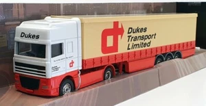 Corgi 1/64 Scale Diecast TY87002 - DAF 95 Cab & Curtainside - Dukes Transport - Picture 1 of 4