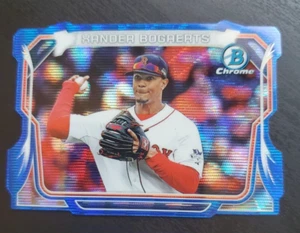 2014 Bowman Chrome Xander Bogaerts Blue Die-Cut Wave RC Refractor 72/99 Red Sox - Picture 1 of 3