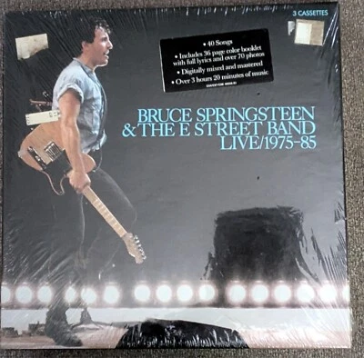 Bruce Springsteen & The E Street Band: Live/ 1975-85 Cassettes Box Set~ SEALED! - Image 1 of 2