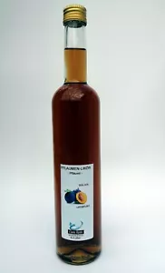 Prickelnd-frischer Pflaumenlikör mit 25% Alkohol, 0,5 L Glasflasche - Bild 1 von 8