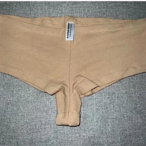 NEW 1pr American Apparel Boyshort Cotton Spandex collection Beige S 94148 - Picture 1 of 2