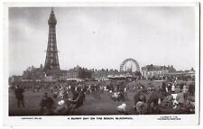 Blackpool, Lancashire-Sonniger Tag am Strand-Turm & Big Wheel-Lilywhite RP 1927