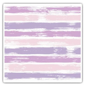 2 x Square Stickers 10 cm - Pale Purple Horizontal Stripe Pattern Art #45981 - Picture 1 of 9