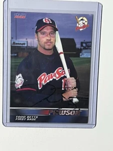 Choice Pawtucket 2002 Red Sox firmado #05 Todd Betts - Imagen 1 de 2