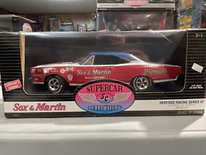 RARE 1 of 5000 1969 Plymouth GTX "Sox & Martin" Supercars by Ertl See Pics - Picture 1 of 7