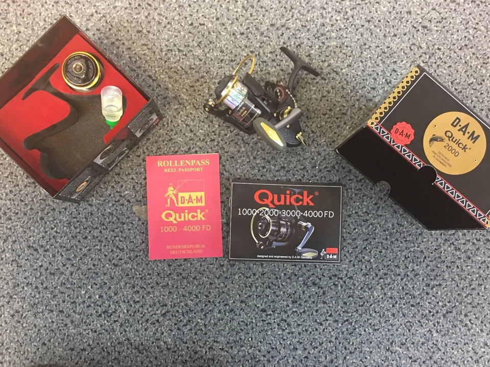 DAM QUICK 2000 FD Angelrolle Stationärrolle Spinnrolle Sammler limitiert - Bild 1 von 1