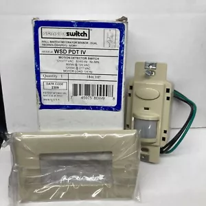 Sensor Switch Motion Detector Switch WSD PDT IV 184CHP 120/277VAC Ivory - Picture 1 of 6