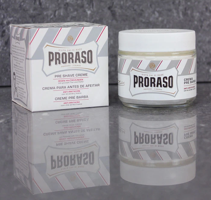 Tarro crema de afeitado Proraso prepost espuma para piel ultra sensible olla italiana de 100 ml Foto 1 de 1