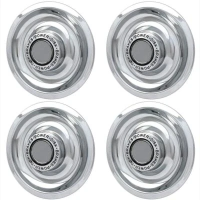 CHEVY CAMARO CORVETTE CHEVELLE RALLY WHEEL POWER DISK BRAKES CENTER CAPS SET 4 - Image 1 of 4