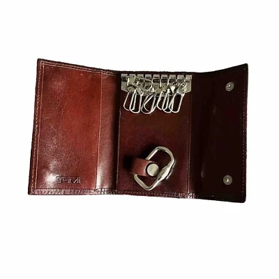 Cartera Valet Tumi Cuero Marrón Triple 8 Llaves Rara Foto 1 de 4