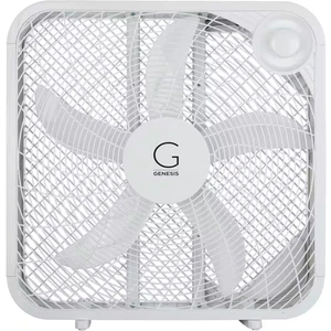 20 In. Box Fan 3-Settings Silent Cooling Technology Carry Handle 20 In. White - Picture 1 of 2